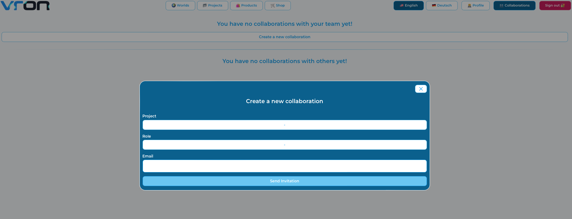 Invite collaborators easily with vron.one’s new features